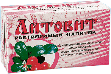 Литовит-напиток растворимый Брусника, порошок, 100 г